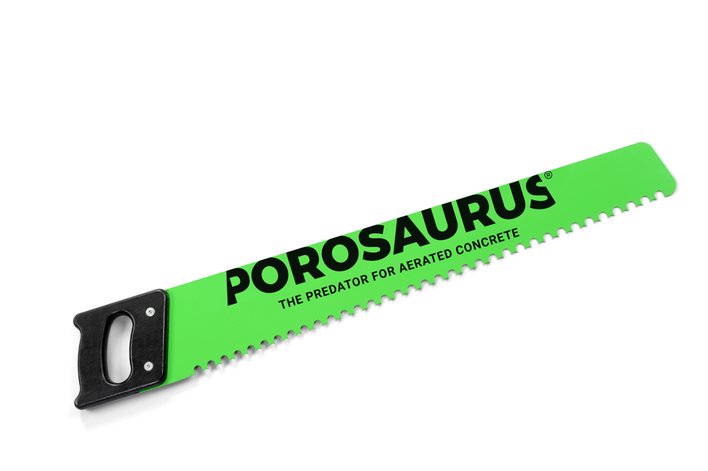 One-handed POROSAURUS® saw 800 mm